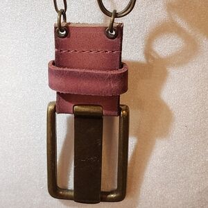 Leather and chain necklace